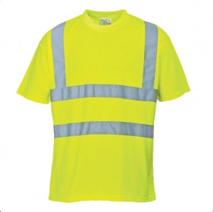 Tricou cu benzi reflectorizante, respirabil