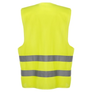 Vesta reflectorizanta cu doua benzi, galbena