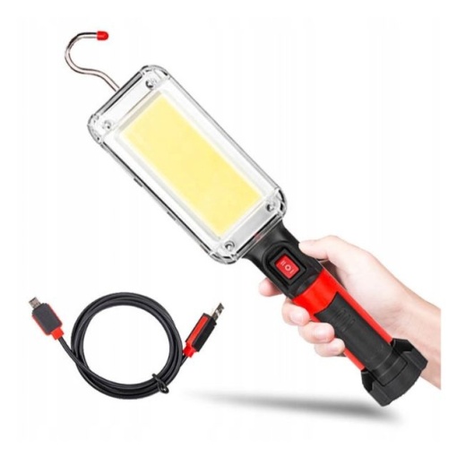 Lampa de lucru LED pentru atelier, Autonomie 2-3 Ore, Negru