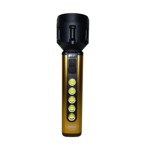 Lanterna LED Auriu Q-LED67 de 5W + COB