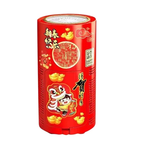 Masina automata de facut baloane de sapun cu sunet si lumini, efect de artificii, 240 ml, 4 x AA, 20 x 10.5 cm, rosu
