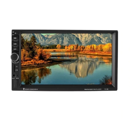 Sistem Media Auto MP5 cu Ecran Touch HD de 7", 7018B, Bluetooth, Telecomanda, Negru
