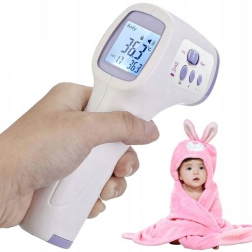 Termometru digital pentru corp, tip pistol cu infrarosu, fara contact , afisaj LCD