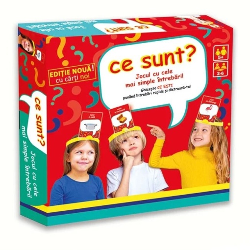 Joc de societate „Ce sunt?”, 2-6 jucatori, varsta 5+ ani, multicolor