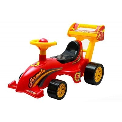 Masinuta premergator pentru copii 12 luni +, de formula 1, ride-on, de culoare rosie