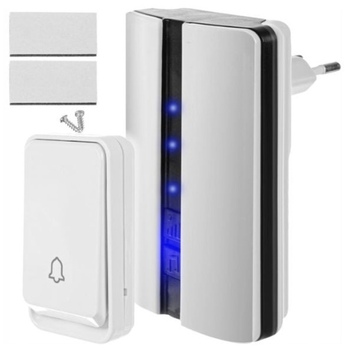 Sonerie wireless, Rază de acțiune extinsă 150m, Iluminare LED, Rezistenta la apa