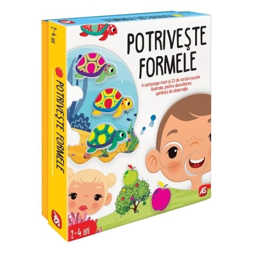 Joc educativ „Potriveste Formele”, vârsta 2-4 ani, multicolor