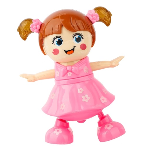 Papusa interactiva, danseaza, canta si are lumini, pentru copii de 3 ani+, 22.5x17.5x12cm, roz