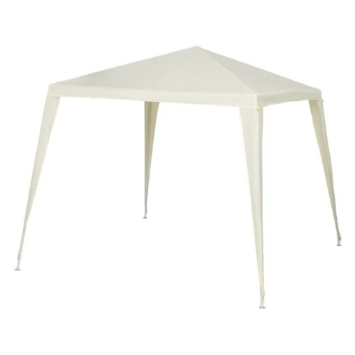 Pavilion Textil Tip Cort pentru Grădină, 2.4x2.4x3m, Ecru