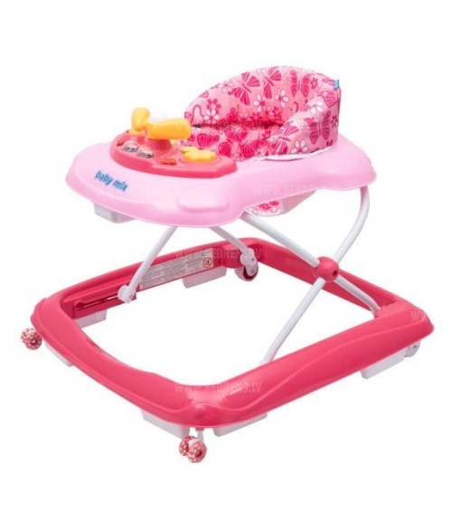 Premergator pentru copii 6 luni+, cu sunete si lumini, Baby Mix, roz