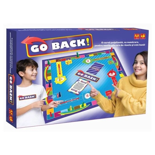 Joc de societate „Go Back”, vârstă 7+ ani, dimensiuni 36.5x4x27cm, multicolor