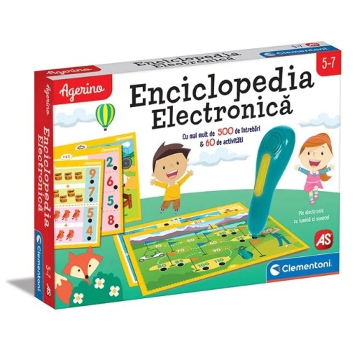 Joc educativ „Enciclopedia Electronica”, varsta 5-7 ani, 34.5x5x25.5cm, multicolor