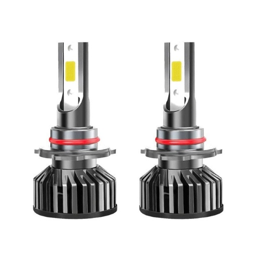 Set 2 becuri LED HB4 - 9006, 100W, COB, 12000LM, 6000K, lumina alb-rece