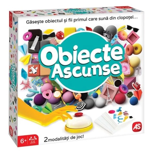 Joc de societate „Obiecte ascunse”, varsta 3+ ani, multicolor