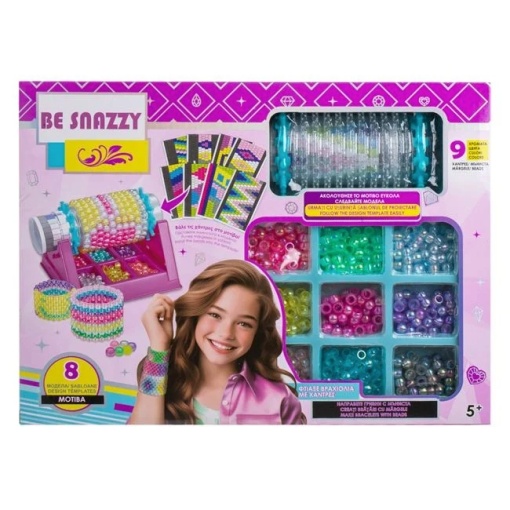 Set Creativ Bratari cu Margele, 9 Culori, 8 Modele