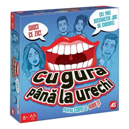 Joc de societate „Cu gura pana la urechi”, varsta 8+ ani, 27x6x27cm, multicolor
