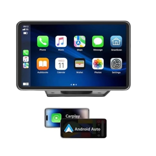 Sistem multimedia - Carplay cu Ecran de 7" si boxe setreo de 2W, Bluetooth, Wi-Fi, 1024x600px, negru