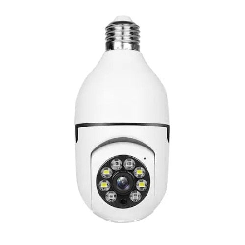 Camera Supraveghere IP, 360° Wi-Fi, tip bec cu soclu E27, 1080P, rezistent la apa IP66
