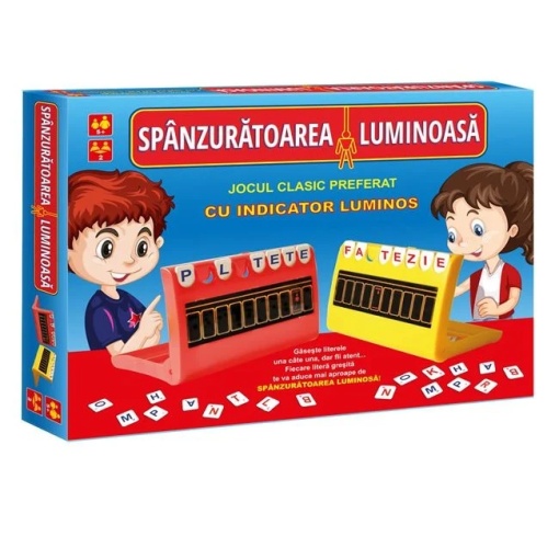 Joc de societate „Spanzuratoarea luminoasa”, varsta 5+ ani, multicolor