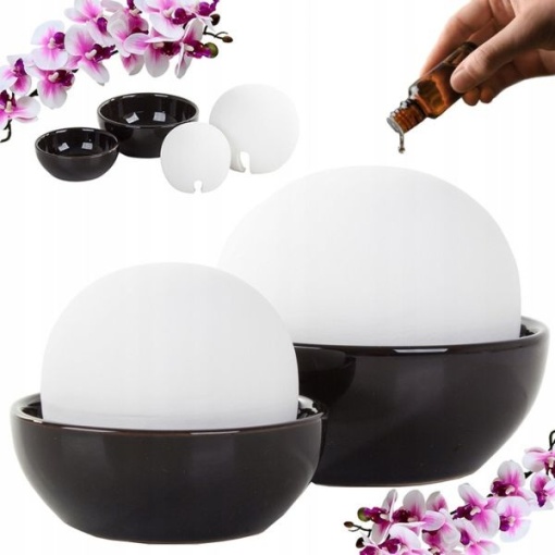 Set de 2 umidificatoare rotunde din ceramica, redau umiditate in aer in mod natural, prin evaporare