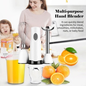 Blender vertical 3 in 1, 150W, Inox si plastic, Q-B1, alb-argintiu - Img 2