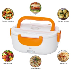 Caserola cu Incalzire Electrica, 40W, cu 2 Compartimente, Capacitate 1.7 l, Alb-Portocaliu - Img 4