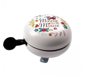 Claxon retro Seven Minnie-Flowers pentru bicicleta, alb - Img 2