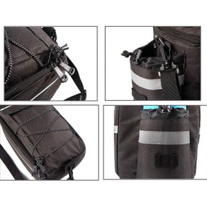 Geanta Termica pentru bicicleta, 3 Compartimente, Capacitate 9L, Negru - Img 12