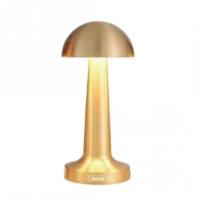 Lampa de birou portabila, reincarcabila tip ciupercuta aurie - Img 1