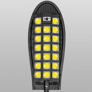 Lampa solara stradala W7102B-7 cu 20 LED COB, senzor de miscare si telecomanda, protectie IP65, negru - Img 1