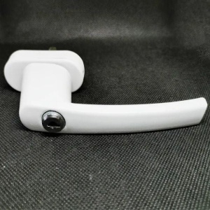 Maner pentru ferestre din PVC, pentru geam de 35 mm cu sistem de blocare cu cheie, Alb - Img 4