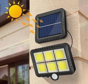 Proiector SOLAR 10W 6 CASETTE COB SL-F120 Senzor de lumina si miscare - Img 5