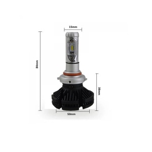 Set 2 becuri LED auto X3 H4/H7/H11 cu doua faze putere, 50W, 6000K, 6000Lm, IP67 - Img 6