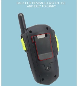 Set cu 2 Walkie Talkie pentru copii 5 ani+, ZR325, distanta maxima 500 m, 14x7x3.7cm, Negru Rosu/Negru Verde - Img 5