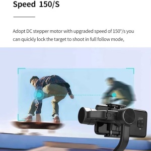 Stabilizator imagine pentru telefon, 60-86mm, Gimbal cu 3 axe, negru - Img 10