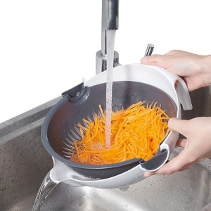 Strecuratoare si feliator de legume sau fructe manual cu castron inclus, accesorii diverse - Img 12