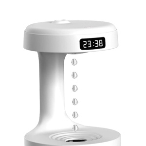 Umidificator si Difuzor de Aroma Tehnologie Anti-Gravity Drop 800ml, cu Afisaj Ora - Img 2