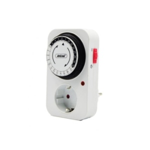 Adaptor de priza programabil mecanic, cu timer 24h, 16A, max 3600W - Img 1