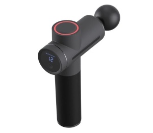 Aparat de masaj wireless, 5 accesorii, 12 viteze, 24.5x7x26.5 cm, negru - Img 2