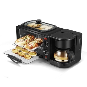 Aparat multifunctional 3 in 1 pentru micul dejun, grill, cafetiera, toaster - Img 3