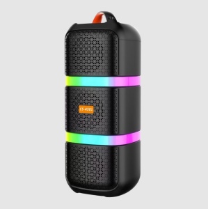 Boxa portabila Bluetooth, CS-4301, 20W, 1800mAh, RGB, 18.6*18.1*47.7cm, cu Microfon, Negru - Img 1