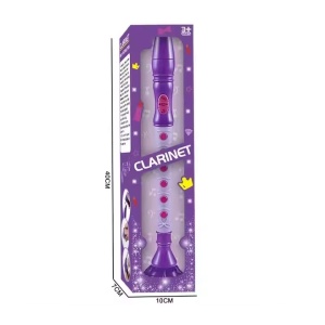 Clarinet de jucarie, pentru copii de 3 ani+, functioneaza cu baterii, violet - Img 4