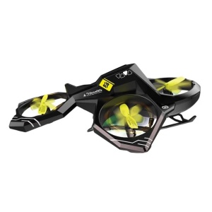 Drona eagle cu rotire automata, mod headless, cu telecomanda Giroscop si lumini, 24x20x7.8cm, negru - Img 3