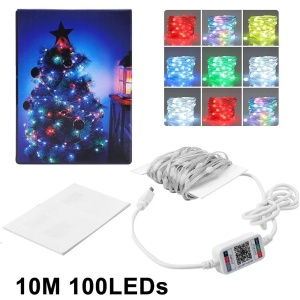 Instalatie luminoasa LED RGB cu Telecomanda, Bluetooth, App Tuya, Music, USB, IP65, 100 LED-uri, 10m, Multicolor - Img 7