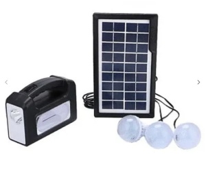 Kit solar GDplus GD-7 3 becuri lanterna inclusa - Img 1