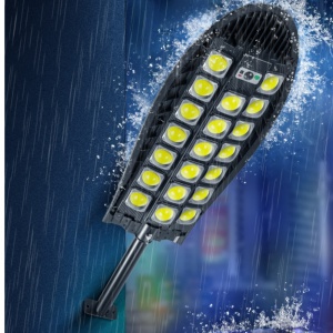 Lampa solara stradala W7102B-7 cu 20 LED COB, senzor de miscare si telecomanda, protectie IP65, negru - Img 5