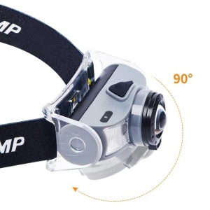 Lanterna pentru cap, cu led 5W si senzor, dimensiuni 8x3x5cm, negru - Img 1