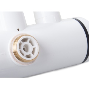 Robinet electric pentru incalzit apa instant, 3000W, afisaj LCD, metalic, cu dus, inaltim robinet 31 cm, alb - Img 6