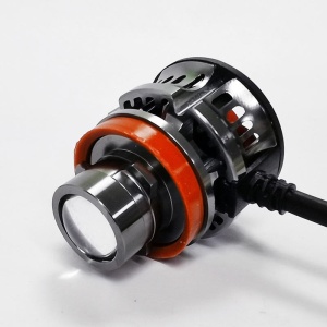 Set 2 becuri V6 auto, laser LED H11, 100W, 6000k, lumina alb-rece si flux luminos 5200 lumeni - Img 4