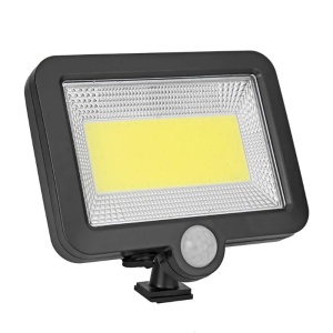 Set 3 X Lampa Solara 100 LED-uri COB, Putere 30W, Senzor de Lumina si Miscare, Negru - Img 7